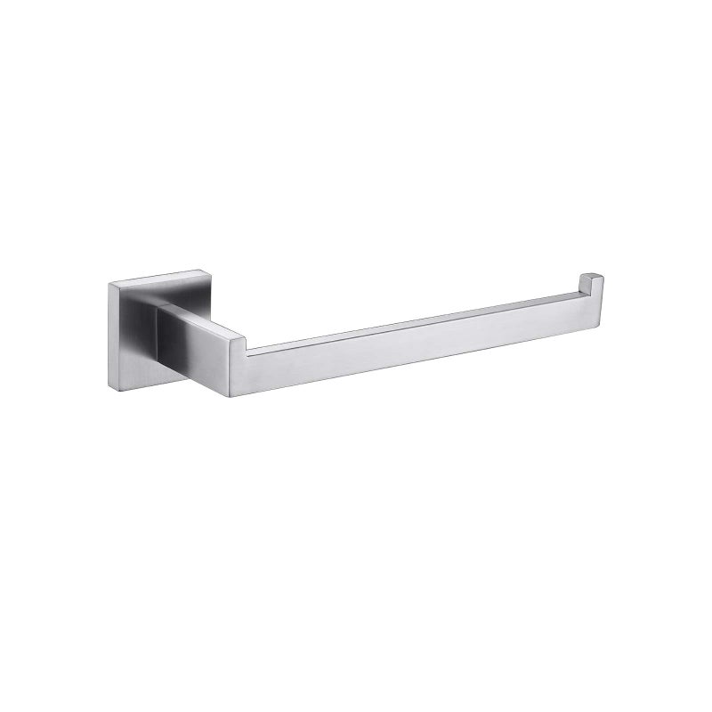 TASTOS Premium Stainless Steel Hand Towel Holder, Square Hand Towel Ring Heavy Duty Wall Mounted Modern Hand Towel Bar for Bathroom Kitchen, Brushed Nickel - Image 1